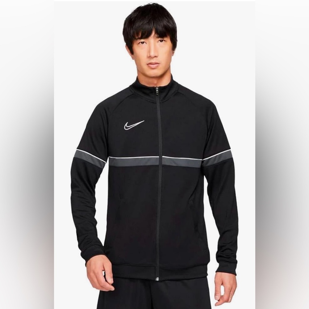 Nike Dri-FIT Academy Knit Soccer Track Jacket, Size M, CW6118-014, Black